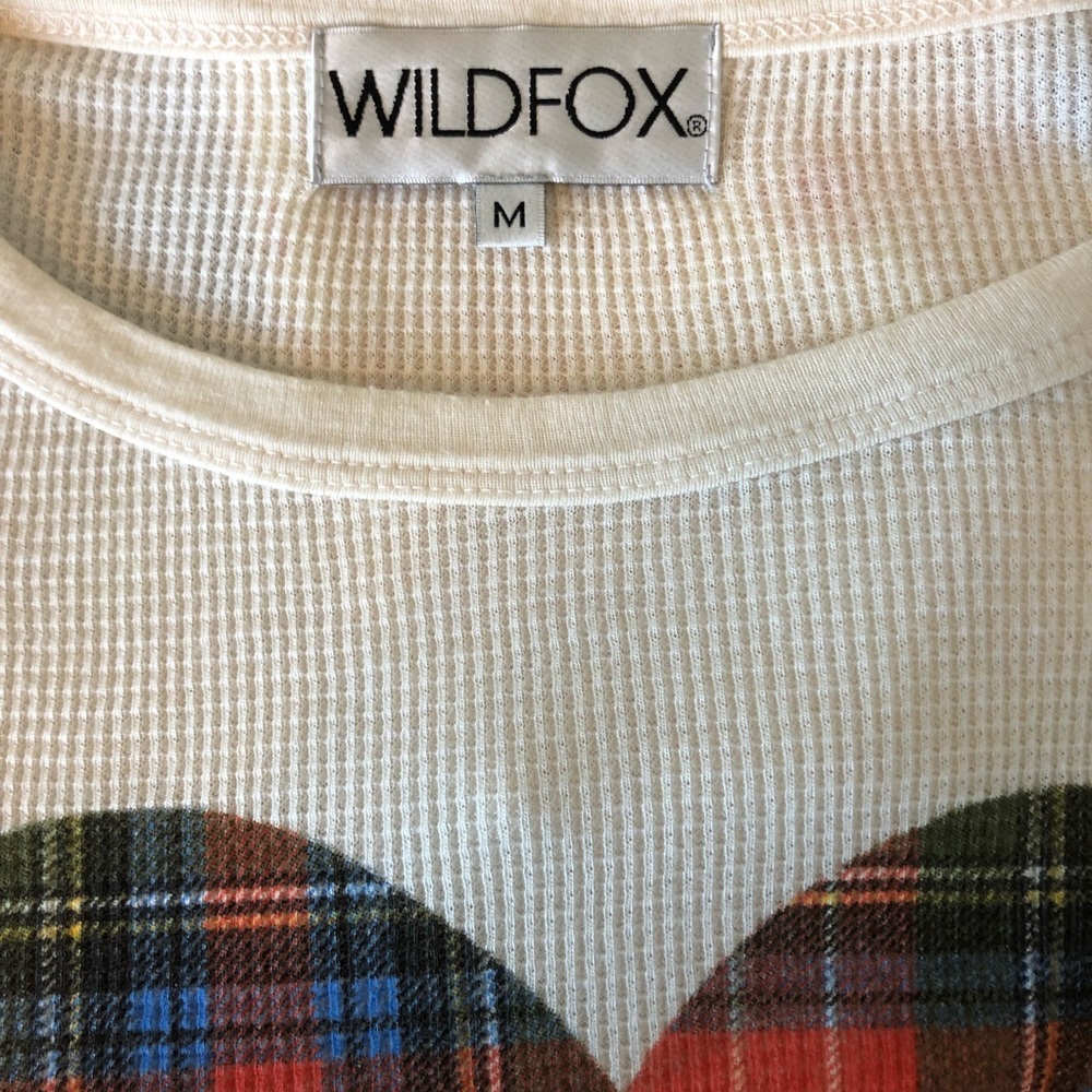 Wildfox Plaid Heart Thermal Medium - Picture 5 of 6